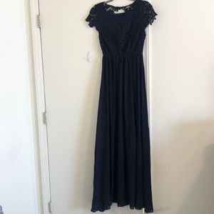 Long navy blue lulus dress
